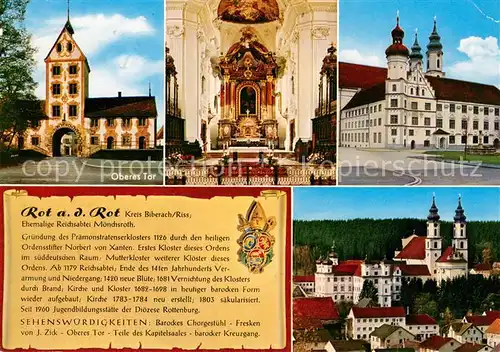 AK / Ansichtskarte Chronik AK Rot an der Rot Jugendhaus St. Norbert  