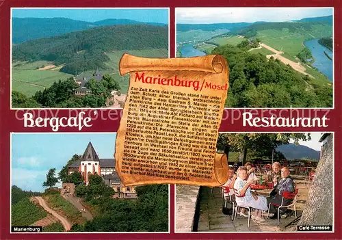 AK / Ansichtskarte Chronik AK Bergcafe Restaurant Marienburg Zell Mosel 