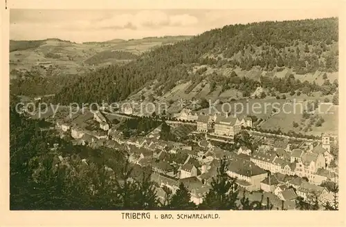 AK / Ansichtskarte Triberg_Schwarzwald Panorama Triberg Schwarzwald