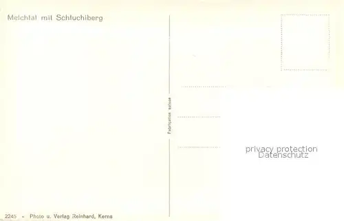 AK / Ansichtskarte Melchtal mit Schluchiberg Melchtal