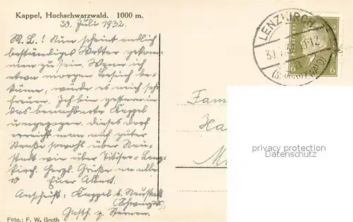 AK / Ansichtskarte Kappel_Lenzkirch Panorama Kappel_Lenzkirch