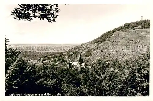 AK / Ansichtskarte Heppenheim_Bergstrasse Panorama Heppenheim_Bergstrasse
