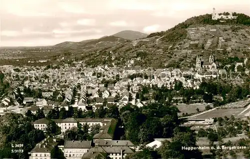 AK / Ansichtskarte Heppenheim_Bergstrasse Panorama Heppenheim_Bergstrasse