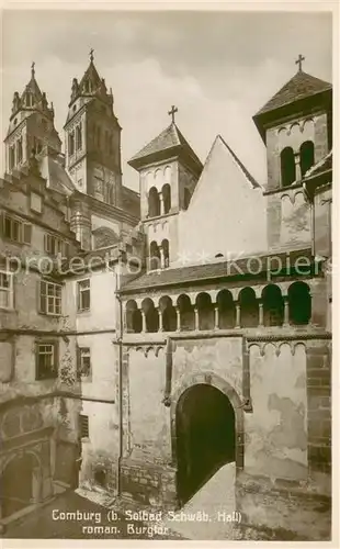 AK / Ansichtskarte Schwaebisch_Hall Comburg Romanisches Burgtor Schwaebisch Hall