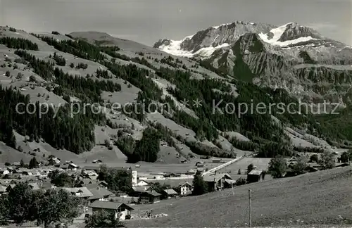 AK / Ansichtskarte Lenk_Simmental mit Wildstrubel Lenk Simmental