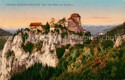 AK / Ansichtskarte Donautal Schloss Bronnen mit Blick auf Irrendorf Donautal