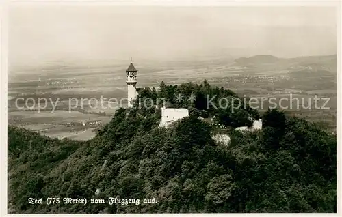 AK / Ansichtskarte Teck Fliegeraufnahme mit Burg Teck