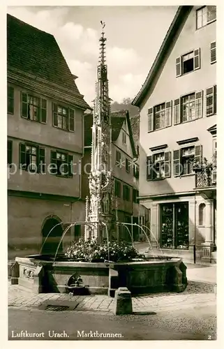 AK / Ansichtskarte Urach_Schwarzwald Marktbrunnen Urach Schwarzwald