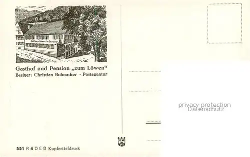 AK / Ansichtskarte Gutenberg_Lenningen Panorama Gasthof Pension Zum Loewen Gutenberg_Lenningen