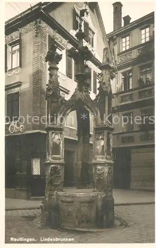 AK / Ansichtskarte Reutlingen_BW Lindenbrunnen 