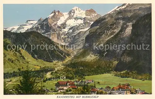 AK / Ansichtskarte Kandersteg_BE mit Bluemlisalp Kandersteg_BE