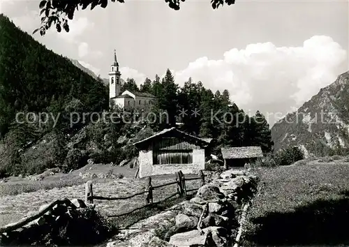 AK / Ansichtskarte Bergell Kirche San Pietro Bergell