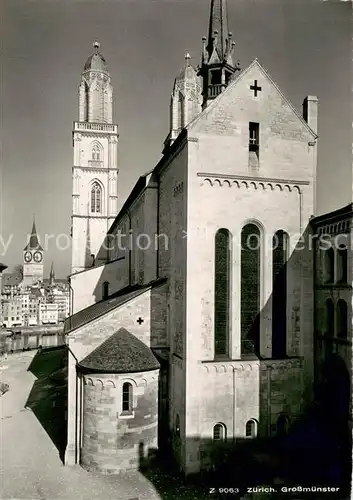 AK / Ansichtskarte Zuerich_ZH Grossmuenster  Zuerich_ZH
