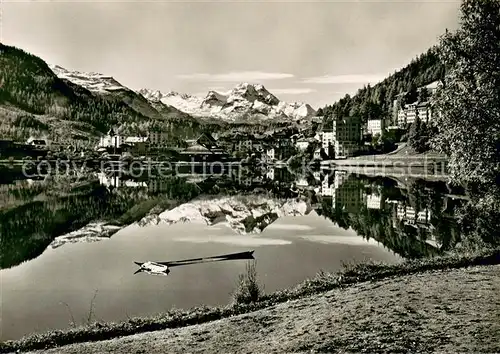 AK / Ansichtskarte Moritz_Bad_GR_St mit Pizzo della Margna Moritz_Bad_GR_St