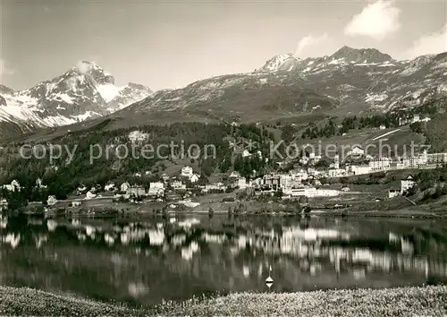 AK / Ansichtskarte St_Moritz_GR Seepartie St_Moritz_GR