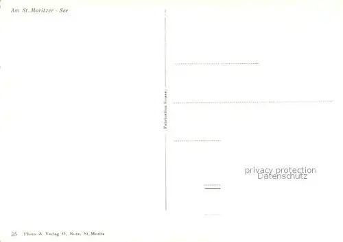 AK / Ansichtskarte St_Moritz_GR Seepartie St_Moritz_GR