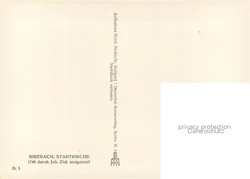AK / Ansichtskarte Biberach_Riss Stadtkirche Biberach Riss