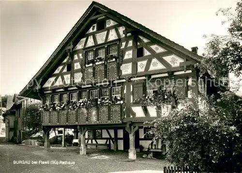 AK / Ansichtskarte Burgau_Flawil Rathaus Burgau_Flawil