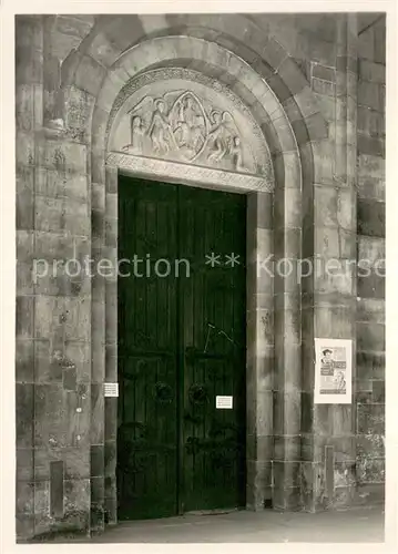 AK / Ansichtskarte Alpirsbach Kirche des ehem Benediktinerklosters Westportal Alpirsbach