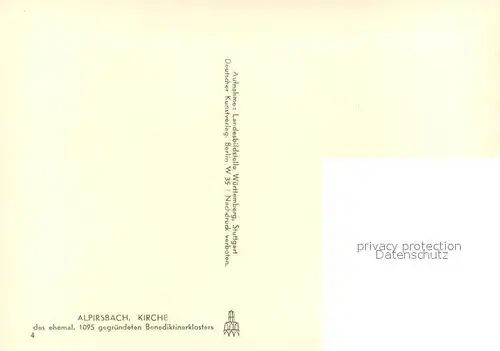 AK / Ansichtskarte Alpirsbach Kirche des ehem Benediktinerklosters Alpirsbach