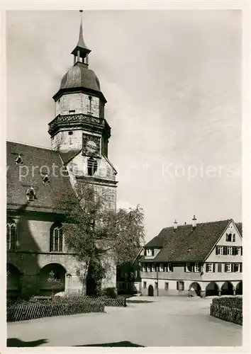 AK / Ansichtskarte Freudenstadt Stadtkirche Nordfluegel und Haeuser am Markt Freudenstadt