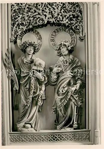 AK / Ansichtskarte Breisach_Rhein Muenster St Stephan Hochaltar Linker Innenfluegel Breisach Rhein