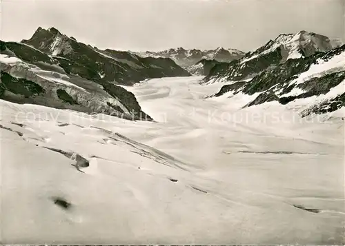 AK / Ansichtskarte Jungfraujoch Blick auf Aletschgletscher Jungfraujoch