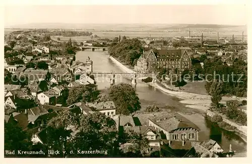 AK / Ansichtskarte Bad_Kreuznach Panorama Blick von der Kauzenburg Bad_Kreuznach