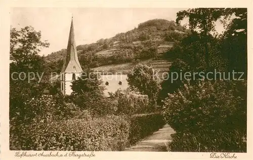 AK / Ansichtskarte Auerbach_Bergstrasse Kirche Luftkurort Auerbach_Bergstrasse