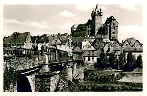 AK / Ansichtskarte Diez_Lahn Schloss und Lahnbruecke Diez_Lahn