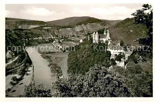 AK / Ansichtskarte Obernhof_Lahn Panorama Blick zum Kloster Arnstein Obernhof_Lahn