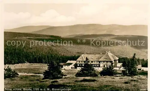 AK / Ansichtskarte Schreiberhau_Niederschlesien Neue schlesische Baude Panorama Riesengebirge Schreiberhau
