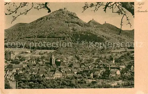 AK / Ansichtskarte Annweiler_Trifels Panorama Blick zum Trifels Reichsfeste Burg Annweiler_Trifels