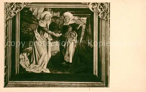 AK / Ansichtskarte Augsburg Hans Burgkmaier Heimsuchung Mariae Gemaelde im Dom Kunst Augsburg