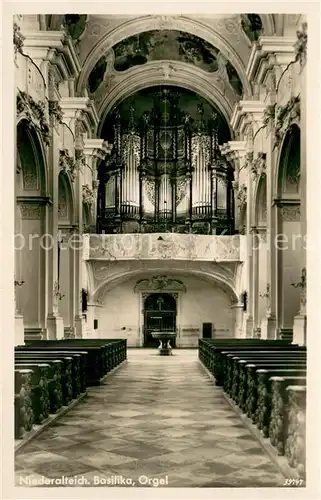 AK / Ansichtskarte Niederalteich_Donau Basilika Orgel Niederalteich Donau