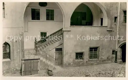 AK / Ansichtskarte Regensburg Hof im Hause Heuport Serie Heimatbilder Regensburg