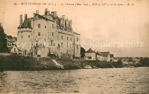 AK / Ansichtskarte Montsoreau Chateau Loire Montsoreau