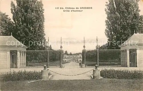 AK / Ansichtskarte Grosbois Chateau Grille d honneur Grosbois
