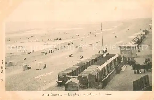 AK / Ansichtskarte Ault_Somme Plage Cabines des bains Ault_Somme