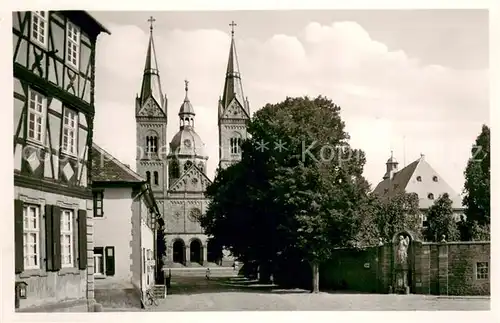 AK / Ansichtskarte Seligenstadt_Hessen Einhardbasilika und Kloster Seligenstadt_Hessen