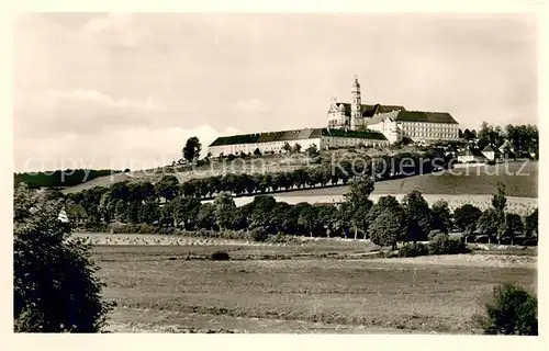 AK / Ansichtskarte Neresheim Landschaftspanorama mit Blick zur Abtei Neresheim