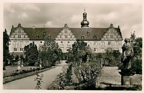 AK / Ansichtskarte Weikersheim Schloss Statue Weikersheim