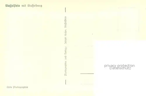 AK / Ansichtskarte Bad_Staffelstein Ortsansicht mit Kirche Blick zum Staffelberg Bad_Staffelstein