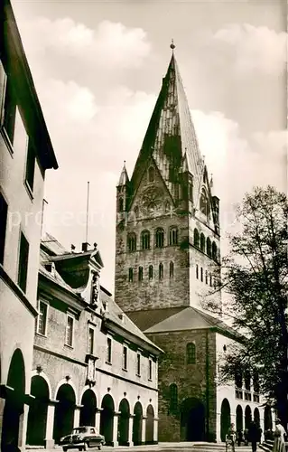 AK / Ansichtskarte Soest_Arnsberg Paterokli Dom mit Rathaus Soest_Arnsberg