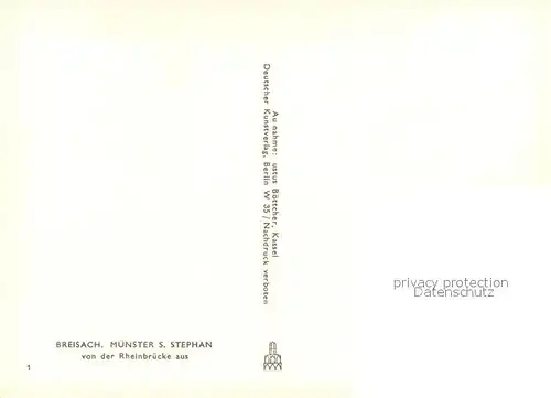 AK / Ansichtskarte Breisach_Rhein Muenster St Stephan am Rhein Breisach Rhein