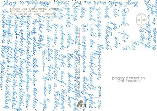AK / Ansichtskarte Feldberg_Schwarzwald Kirche der Verklaerung Christi Feldberg Schwarzwald