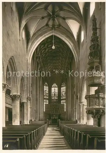 AK / Ansichtskarte Heilbronn_Neckar Kilianskirche Mittelschiff nach Osten Heilbronn Neckar