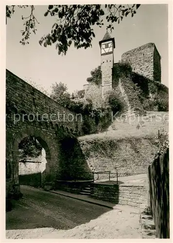 AK / Ansichtskarte Wimpfen Hohenstaufentor mit Rotem Turm der Kaiserpfalz Wimpfen