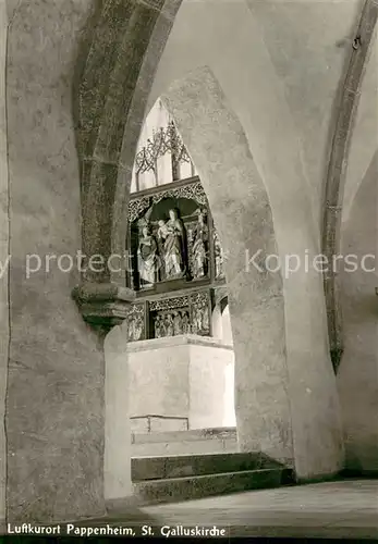 AK / Ansichtskarte Pappenheim_Mittelfranken St Galluskirche Pappenheim Mittelfranken
