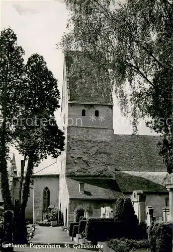 AK / Ansichtskarte Pappenheim_Mittelfranken St Galluskirche Pappenheim Mittelfranken